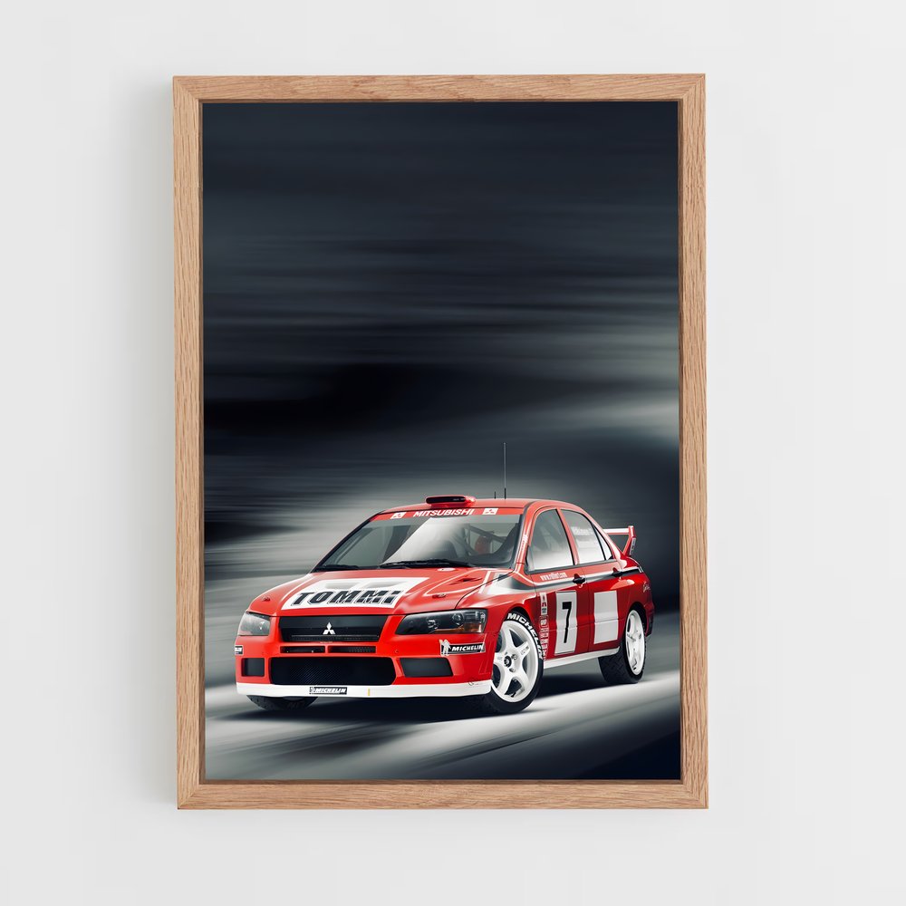 Poster Lancer evolution vii spectaculaire – affiche Mitsubishi (vue 4)